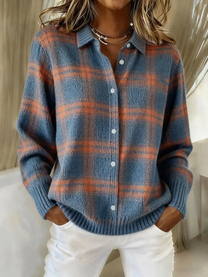 Ashlyn | Retro Plaid Sweater