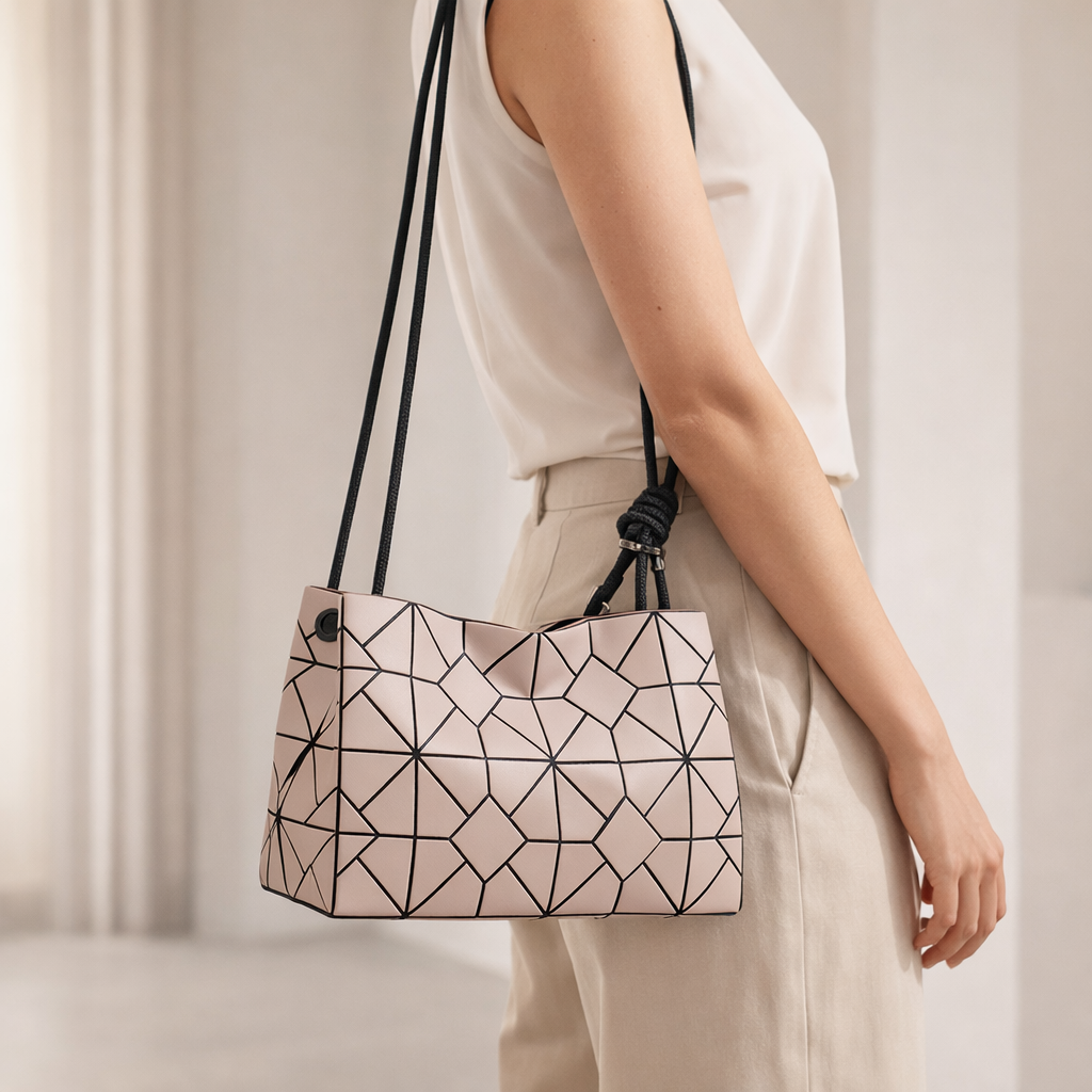 Noir Facette Shoulder Bag