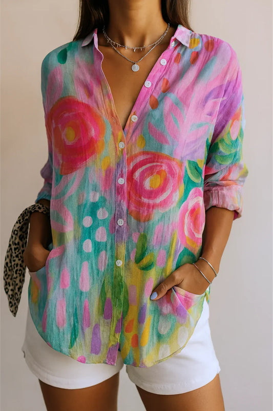 Colourful Pattern Blouse