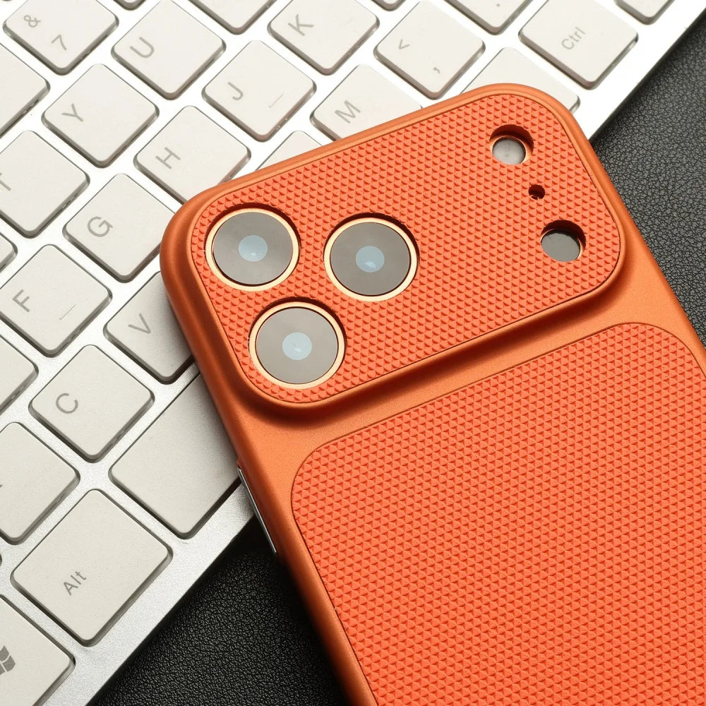 Vintage Leather Diamond Textured iPhone Case