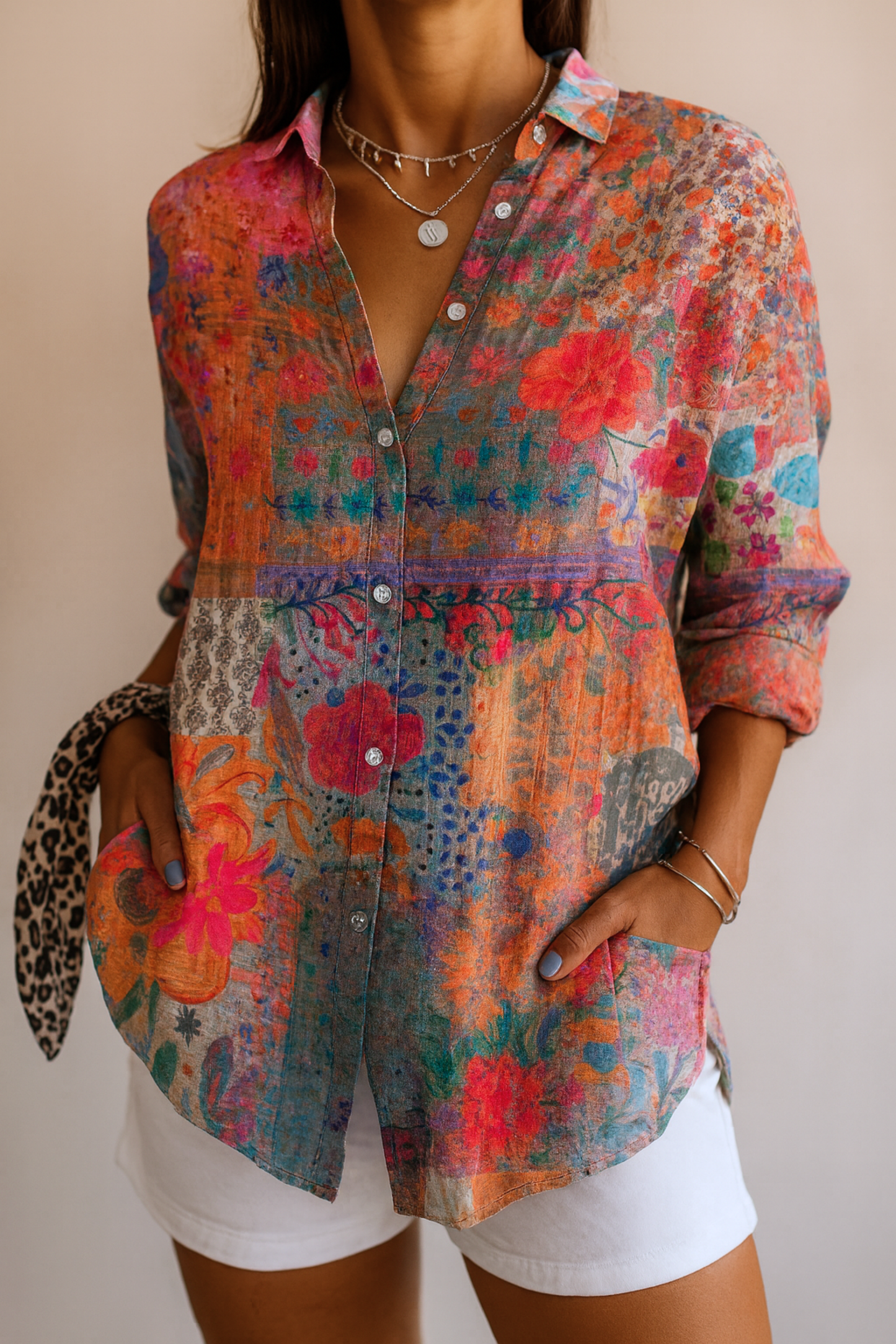 Colourful Pattern Blouse