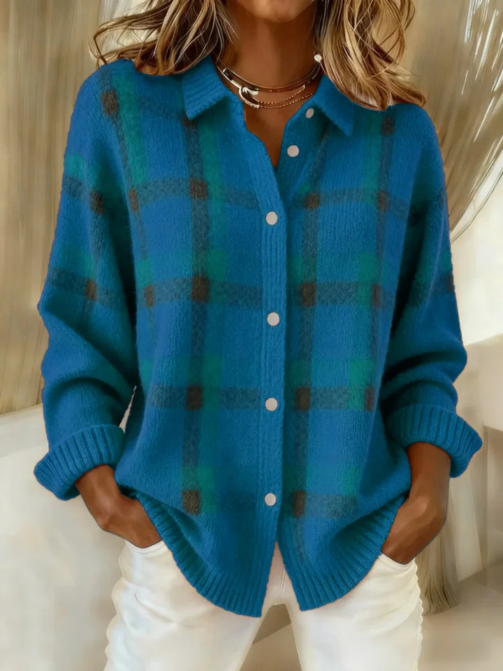 Ashlyn | Retro Plaid Sweater