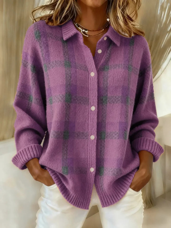 Ashlyn | Retro Plaid Sweater