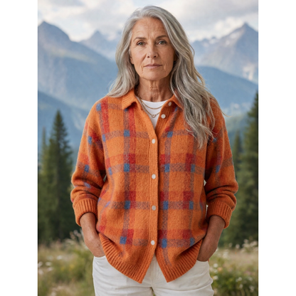 Ashlyn | Retro Plaid Sweater