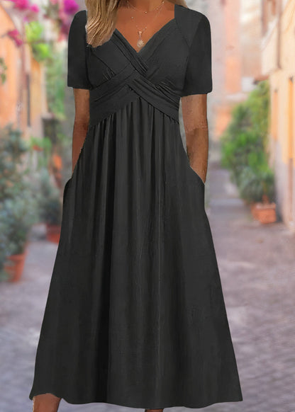 Althea | V-Neck Tummy-Flattering Maxi Dress